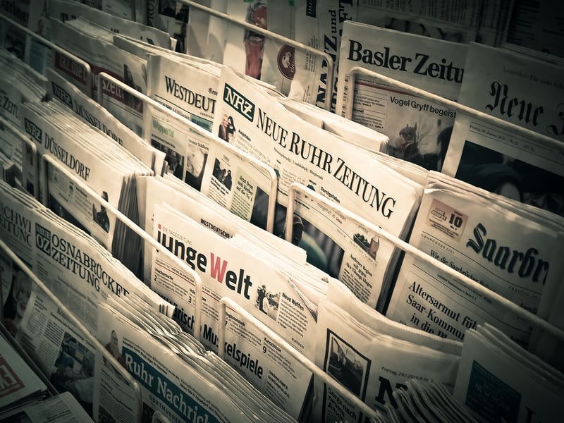 Newspaper Flowers